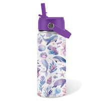 Vaso Térmico Thermos Xiiai De 16 Oz A Prueba De Fugas Color Morado Con Aislamiento De Paja - Venta Internacional.