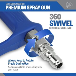 Foto 3 | Foto 3 | Pistola De Lavado A Presión Essential Washer 4000 Psi Giratoria De Acero Inoxidable - Venta Internacional.