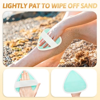 Foto 3 | Foto 3 | Bolsa Removedora De Arena Triangular Towel Famichan Para Playa - Venta Internacional.