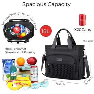 Foto 2 | Foto 2 | Bolsa De Almuerzo Aijieke Grande A Prueba De Fugas 35 X 29 X 17 Cm - Venta Internacional.