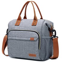 Bolsa Aislante Tuercao Para Almuerzo Color Gris 26 X 16 X 27 Cm - Venta Internacional.