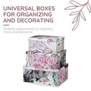 Foto 2 | Foto 2 | Set De 3 Cajas De Almacenamiento Con Temática Oceánica De Soul & Lane - Venta Internacional.