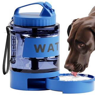 Foto 1 | Foto 1 | Botella De Agua Portátil Para Perros Petdott 2200 Ml Cuenco De Viaje Azul - Venta Internacional.