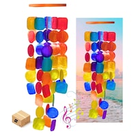 Campanillas De Viento Bellaa 69 Cm Arcoíris Madera De Concha Marina - Venta Internacional.