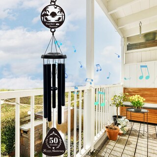 Foto 6 | Foto 6 | Carillón De Viento Owfcbei 37 Pulgadas Regalo Dorado Del 50 Aniversario - Venta Internacional.