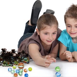 Foto 5 | Foto 5 | Juego De Canicas De Cristal Lewtemi 24 Paquetes Con Tirador Y Bolsa - Venta Internacional.