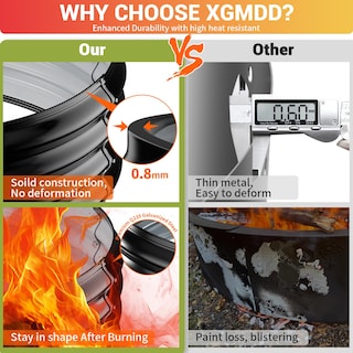 Foto 2 | Foto 2 | Anillo Para Fogatas Xgmdd De 91 Cm De Acero Galvanizado 30 Cm Elevado - Venta Internacional.