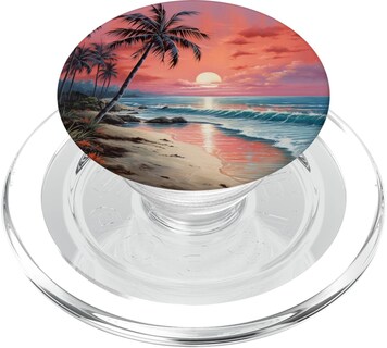 Foto 1 | Foto 1 | Palm Trees Popgrip Para Magsafe Con Diseño Beach Sunset - Venta Internacional.