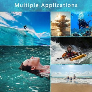 Foto 6 | Foto 6 | Funda Impermeable Para Teléfono Foweroty De 7 Pulgadas Rosa Flotante Y Morado - Venta Internacional.