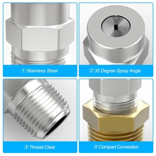 Foto 4 | Foto 4 | Válvula Meanlin 35° Para Limpiar Superficies Con Puntas 1/4'' Npt 4000 Psi - Venta Internacional.