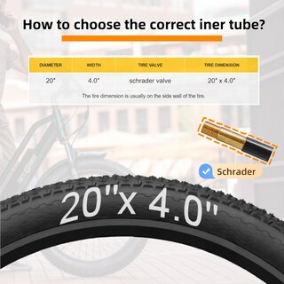 Foto 2 | Foto 2 | Tubo Interior De Bicicleta Aphrokko 20x4 Fat Tire Paquete De 2 Unidades Schrader - Venta Internacional.
