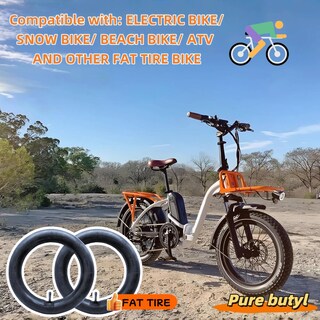 Foto 6 | Foto 6 | Tubo Interior De Bicicleta Aphrokko 20x4 Fat Tire Paquete De 2 Unidades Schrader - Venta Internacional.