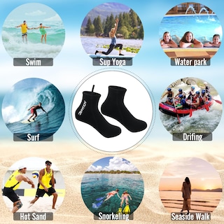 Foto 5 | Foto 5 | Calcetines De Buceo Nitescuba De Neopreno 2 5 Mm Talla M Negros - Venta Internacional.