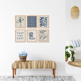 Foto 4 | Foto 4 | Decoración Mural Con Estampado De Vaqueras Costeras De Dos Días 20 X 25 Cm Juego De 6 - Venta Internacional.