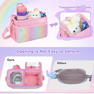 Foto 3 | Foto 3 | Cesta De Bicicleta Para Niños Graoso De 22 X 11 X 15 Cm Con Portavasos Color Rosa - Venta Internacional.