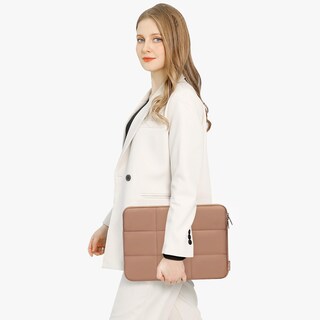 Foto 5 | Foto 5 | Funda Para Laptop Mosiso Acolchada Marrón 14'' - Venta Internacional.