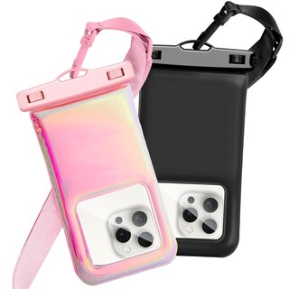 Foto 1 | Foto 1 | Funda Flotante Impermeable Foweroty Para Teléfono De 7 Pulgadas Rosa Y Negro - Venta Internacional.