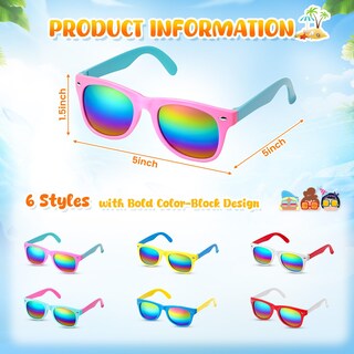 Foto 7 | Foto 7 | Gafas De Sol Infantiles Lovestown Paquete De 24 Unidades Uv400 Multicolor - Venta Internacional.