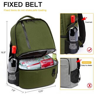 Foto 5 | Foto 5 | Mochila Térmica Térmica Tuguan 43 X 33 X 43 Cm 0 8 Kg Color Verde - Venta Internacional.