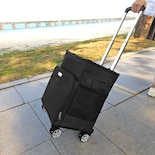 Cooler Hipierfx Portátil De 38 Litros Suave Y Plegable Con Ruedas Color Negro - Venta Internacional.