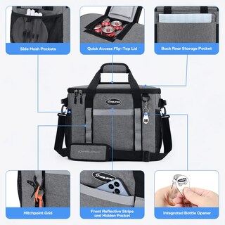 Foto 2 | Foto 2 | Bolsa Blanda Cooler Maelstrom Para 35 Latas A Prueba De Fugas Color Gris - Venta Internacional.