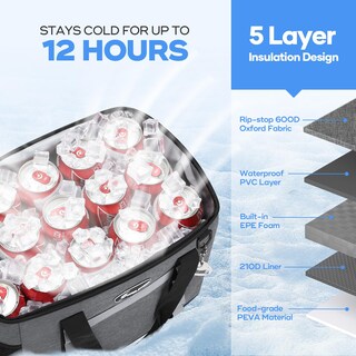 Foto 3 | Foto 3 | Bolsa Blanda Cooler Maelstrom Para 35 Latas A Prueba De Fugas Color Gris - Venta Internacional.