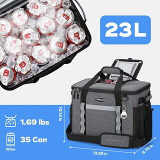 Foto 5 | Foto 5 | Bolsa Blanda Cooler Maelstrom Para 35 Latas A Prueba De Fugas Color Gris - Venta Internacional.