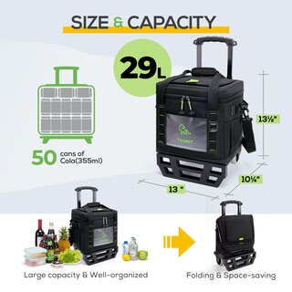 Foto 2 | Foto 2 | Enfriador Tourit 29 L 50 Latas Enrollable A Prueba De Fugas Suave - Venta Internacional.