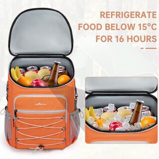 Foto 6 | Foto 6 | Mochila Térmica Ithwiu Portátil Con Aislamiento De 33 Latas 33 X 19 X 43 Cm - Venta Internacional.