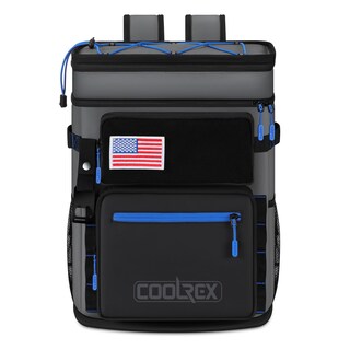 Foto 1 | Foto 1 | Mochila Térmica Coolrex Grande 36 Latas Impermeable Gris - Venta Internacional.