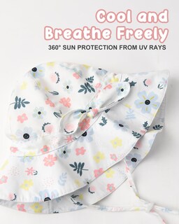 Foto 3 | Foto 3 | Gorro Para El Sol Furtalk Para Bebés Y Niñas Pequeñas Upf 50+ Ala Ancha - Venta Internacional.