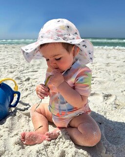 Foto 6 | Foto 6 | Gorro Para El Sol Furtalk Para Bebés Y Niñas Pequeñas Upf 50+ Ala Ancha - Venta Internacional.