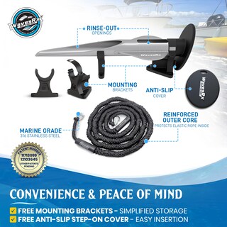 Foto 6 | Foto 6 | Beach Spike Anchor Wavesrx De 46 Cm De Aluminio Y Correa Elástica De 2 1 M - Venta Internacional.