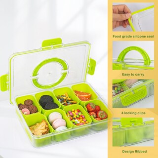 Foto 4 | Foto 4 | Caja De Aperitivos Acanalada Feiood Con Soporte Para Comidas Con 8 Compartimentos - Venta Internacional.