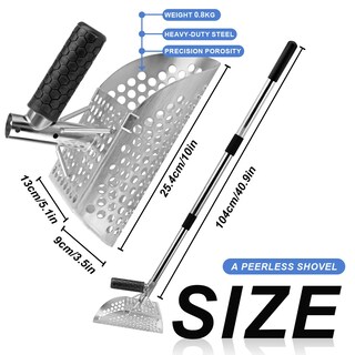 Foto 3 | Foto 3 | Sand Scoop A Peerless Pala De Acero Inoxidable De Alta Resistencia - Venta Internacional.