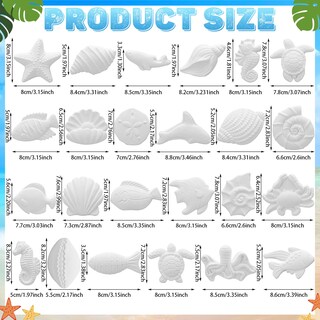 Foto 4 | Foto 4 | Art Craft Kit Winnerwhy Juego De 24 Pinturas Cerámicas Ocean - Venta Internacional.