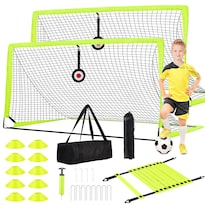 Juego De Porterías De Fútbol Enmons 183 X 122 Cm Paquete De 2 Con Pelota Y Escalera - Venta Internacional.