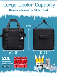 Foto 2 | Foto 2 | Enfriador Tuercao Soft Insulate 30 Cm A Prueba De Fugas 28 L Gris - Venta Internacional.