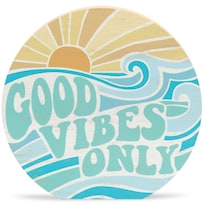 Letrero Decorativo Open Road Brands Good Vibes 14 X 14 X 3 Cm - Venta Internacional.