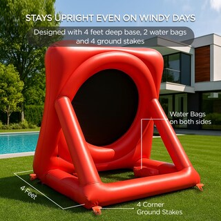 Foto 4 | Foto 4 | Juego De Futbol-golf Zivplay 2 En 1 Con Tablero De Dardos Inflable 190 Cm - Venta Internacional.