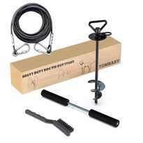 Estaca De Amarre Para Perros Tombaby 9 5 Kg 9 M Cable Giratorio 360° - Venta Internacional.