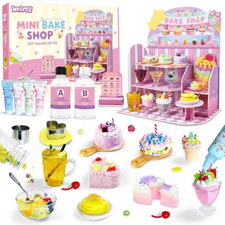 Foto 1 | Foto 1 | Juego De Juguetes Para Bricolaje Beireg Mini Bake Shop 14 Piezas Kit De Arcilla De Resina - Venta Internacional.