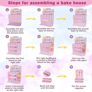 Foto 3 | Foto 3 | Juego De Juguetes Para Bricolaje Beireg Mini Bake Shop 14 Piezas Kit De Arcilla De Resina - Venta Internacional.