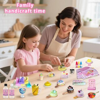 Foto 7 | Foto 7 | Juego De Juguetes Para Bricolaje Beireg Mini Bake Shop 14 Piezas Kit De Arcilla De Resina - Venta Internacional.