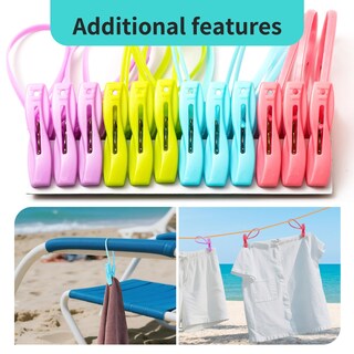 Foto 2 | Foto 2 | Set De Accesorios De Playa Con 12 Clips A Prueba De Viento Y 10 Toalleros - Venta Internacional.