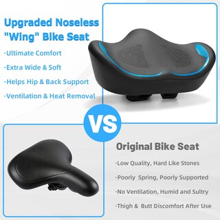 Foto 5 | Foto 5 | Asiento De Bicicleta Cdywd Noseless Oversized Comfort 24 X 34 X 14 Cm - Venta Internacional.
