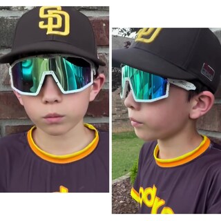 Foto 2 | Foto 2 | Gafas De Sol Er00 Er00 Deportivas Polarizadas En Color Dorado Para Jóvenes - Venta Internacional.