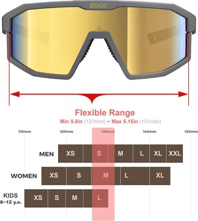 Foto 4 | Foto 4 | Gafas De Sol Er00 Er00 Deportivas Polarizadas En Color Dorado Para Jóvenes - Venta Internacional.