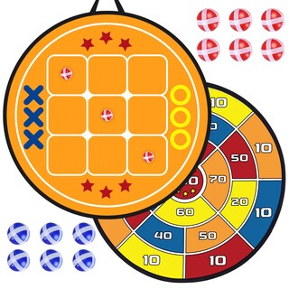 Foto 1 | Foto 1 | Set De Juego Dart Board Finditop Sticky Tic Tac Toe De 74 Cm - Venta Internacional.