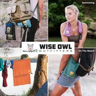 Foto 7 | Foto 7 | Towel Wise Owl Outfitters 61 X 122 Cm Ligero Y De Secado Rápido - Venta Internacional.